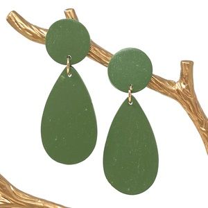 Handmade Artisan Clay Earrings.